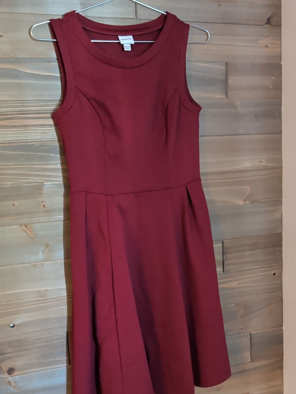 Merona Sleeveless Fit-and-Flare Dress - Wine